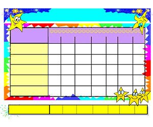 Blank Incentive Chart with Sample Chores Screenshot